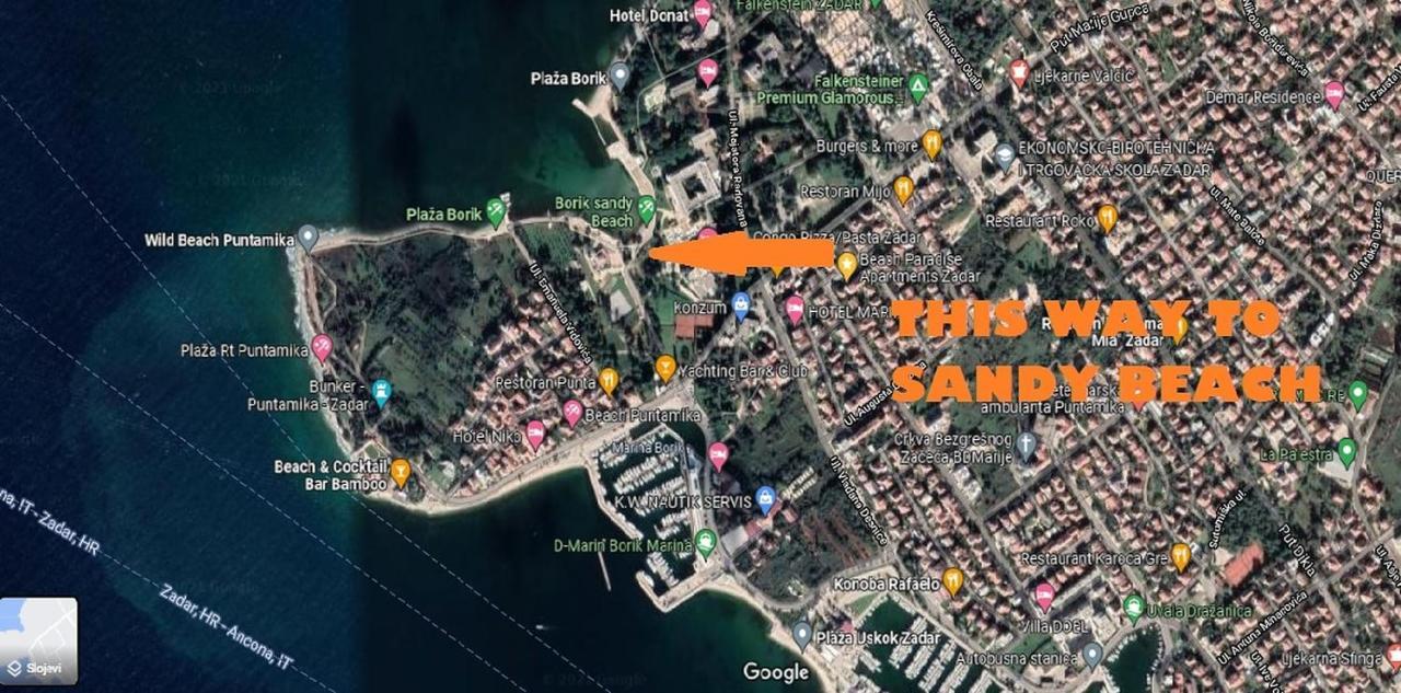 Beach Paradise Premium Apartman Zára Kültér fotó